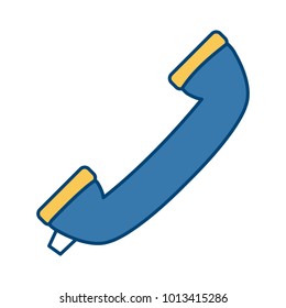 Telephone isolated symbol