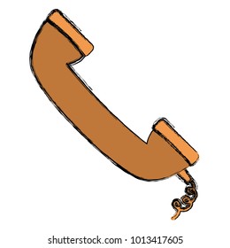 Telephone isolated symbol