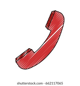 Telephone isolated symbol