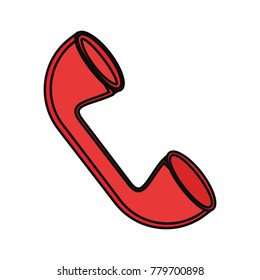 Telephone isolated symbol