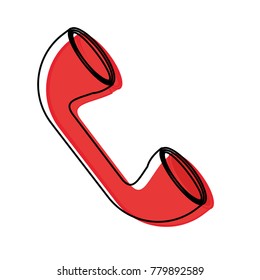 Telephone isolated symbol