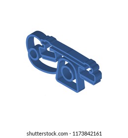 Telephone isometric left top view 3D icon