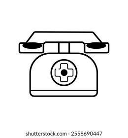 A TELEPHONE ITEM VECTOR ICON