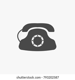 Telephone land line vector icon pick up line for communication