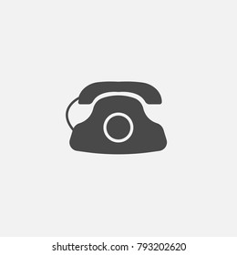 Telephone land line vector icon pick up line for communication