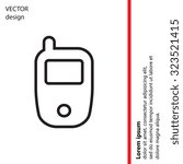 Telephone line icon