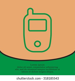 Telephone line icon