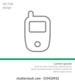 Telephone line icon