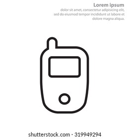 Telephone line icon