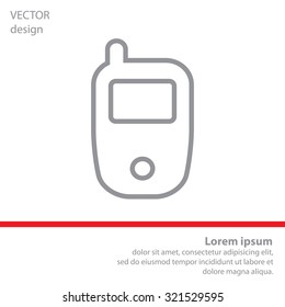 Telephone line icon