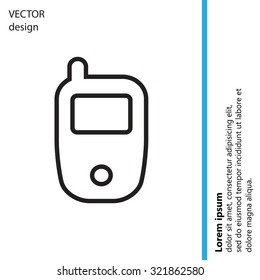 Telephone line icon
