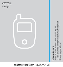 Telephone line icon