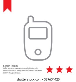 Telephone line icon