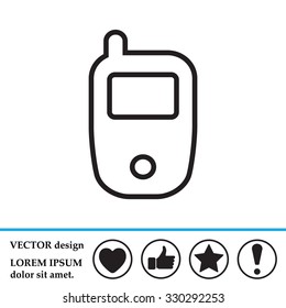 Telephone line icon