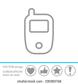 Telephone line icon