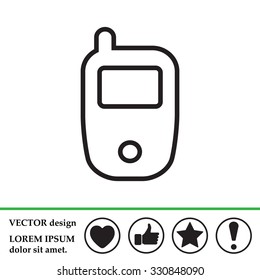 Telephone line icon
