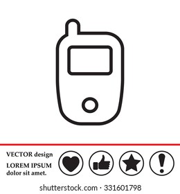 Telephone line icon