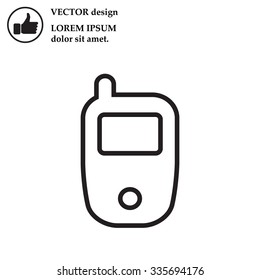 Telephone line icon