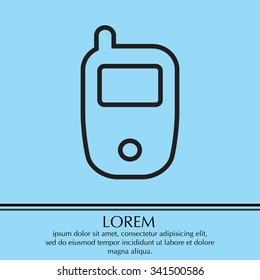 Telephone line icon