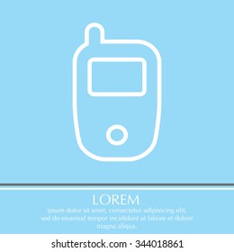 Telephone line icon