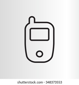 Telephone line icon