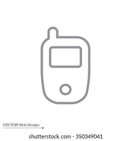 Telephone line icon