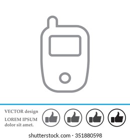 Telephone line icon