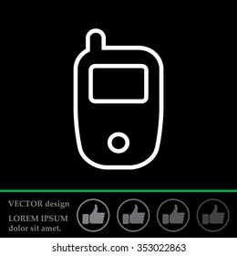 Telephone line icon