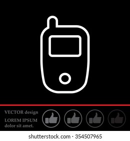 Telephone line icon