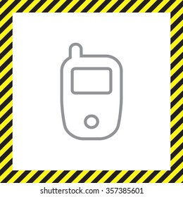 Telephone line icon