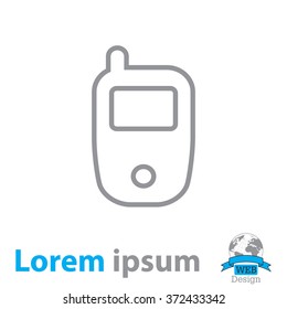 Telephone line icon