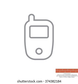 Telephone line icon