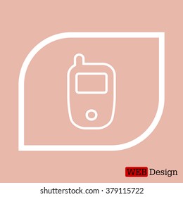 Telephone line icon
