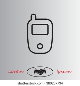 Telephone line icon