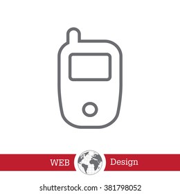Telephone line icon