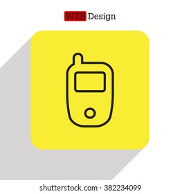 Telephone line icon