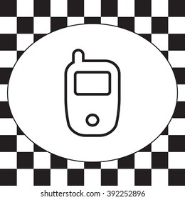 Telephone line icon