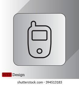 Telephone line icon