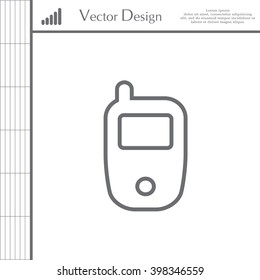 Telephone line icon