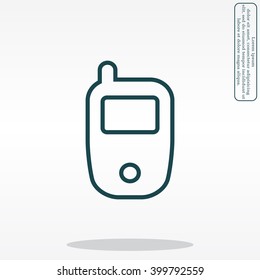 Telephone line icon