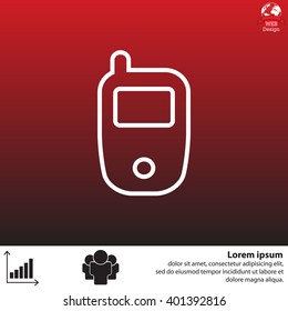 Telephone line icon