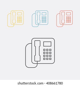 Telephone line icon