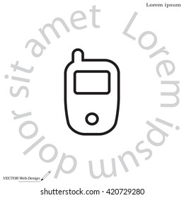 Telephone line icon