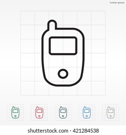 Telephone line icon