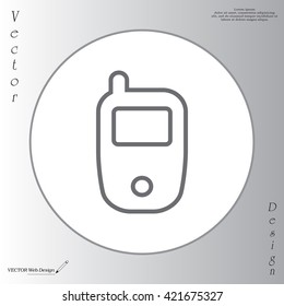 Telephone line icon