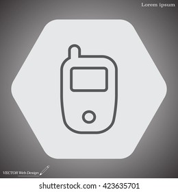 Telephone line icon