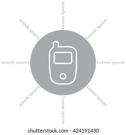 Telephone line icon