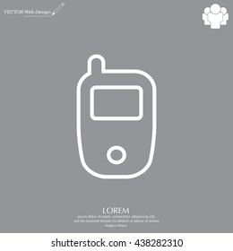 Telephone line icon