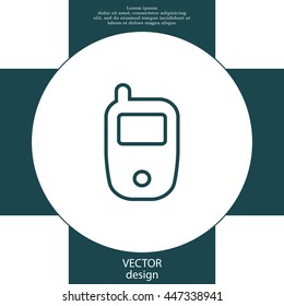Telephone line icon