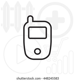 Telephone line icon